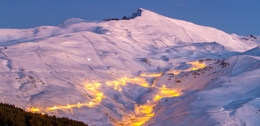 Skiing in Sierra Nevada