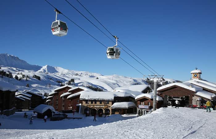 Skiing in the Alps