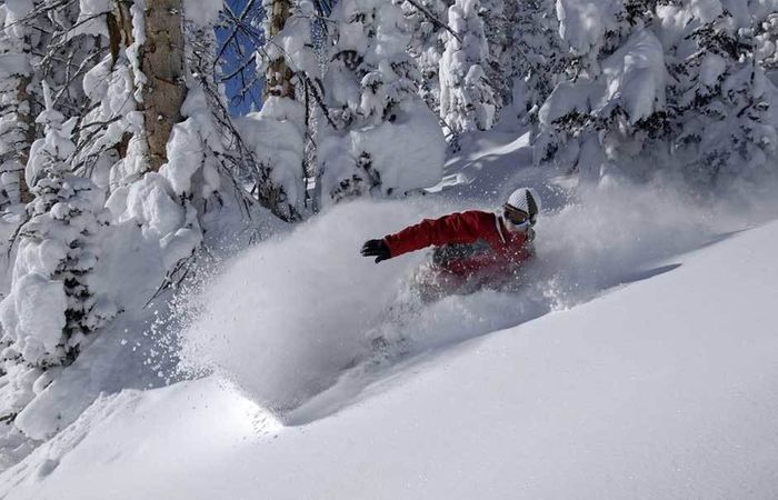 Steamboat snowboarding