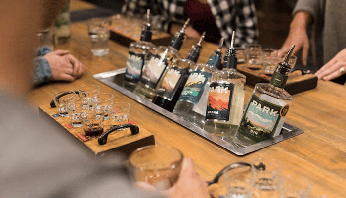 An apres ski bar at Mayrhofen ski resort