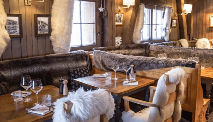 Bar Suisse apres ski and nightlife at Madonna di Campiglio ski resort in Italy