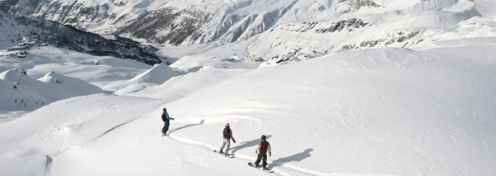 snowboarding in Italy