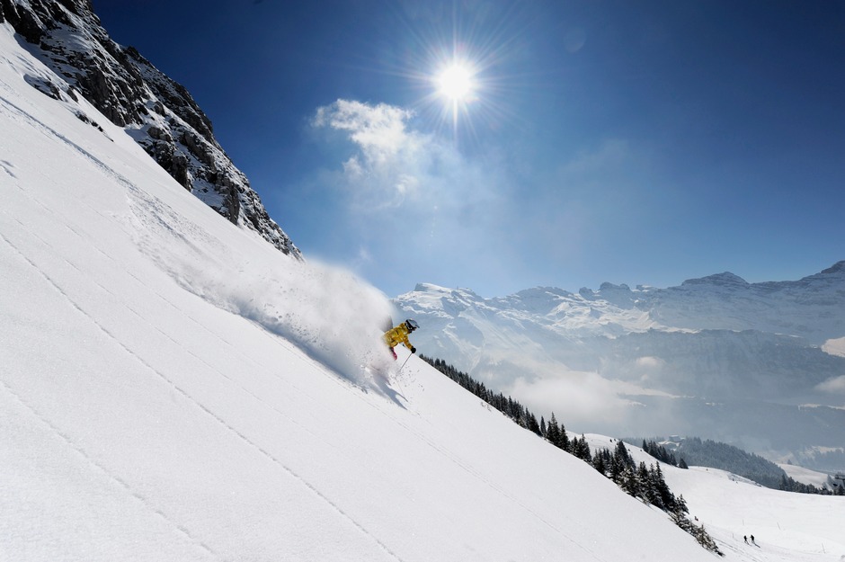 Skiing in Engelberg