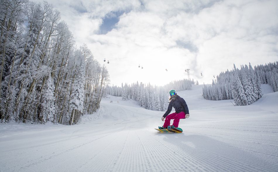 Snowboarding in Aspen