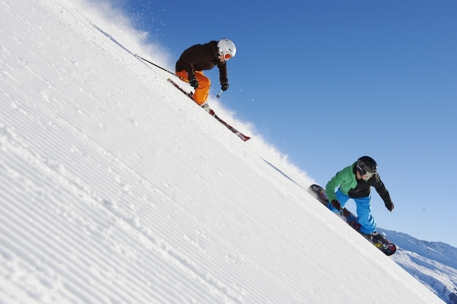 Skiing in Davos