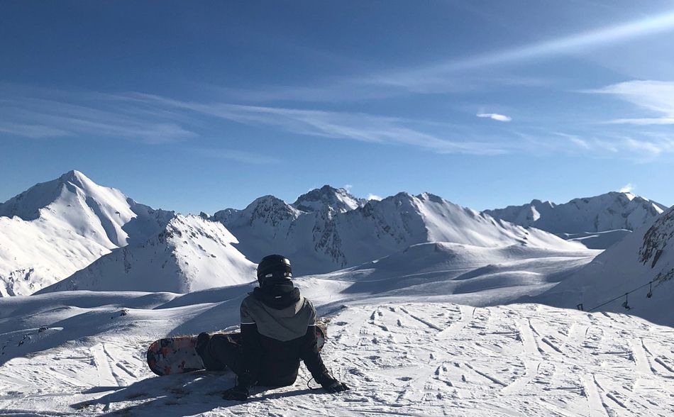 Snowboarding in Ischgl