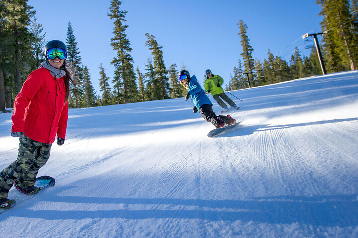 Snowboarding in Northstar