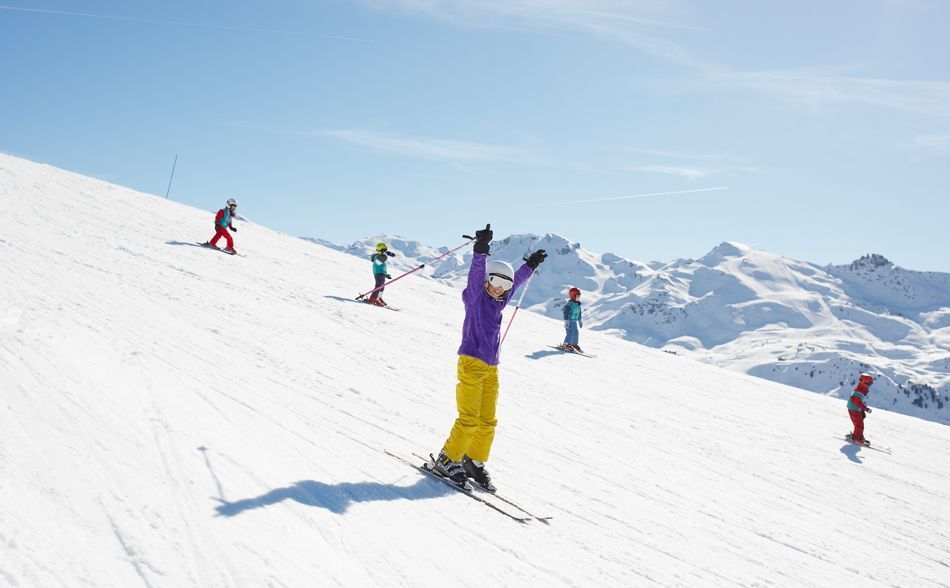 Skiing in La Tania