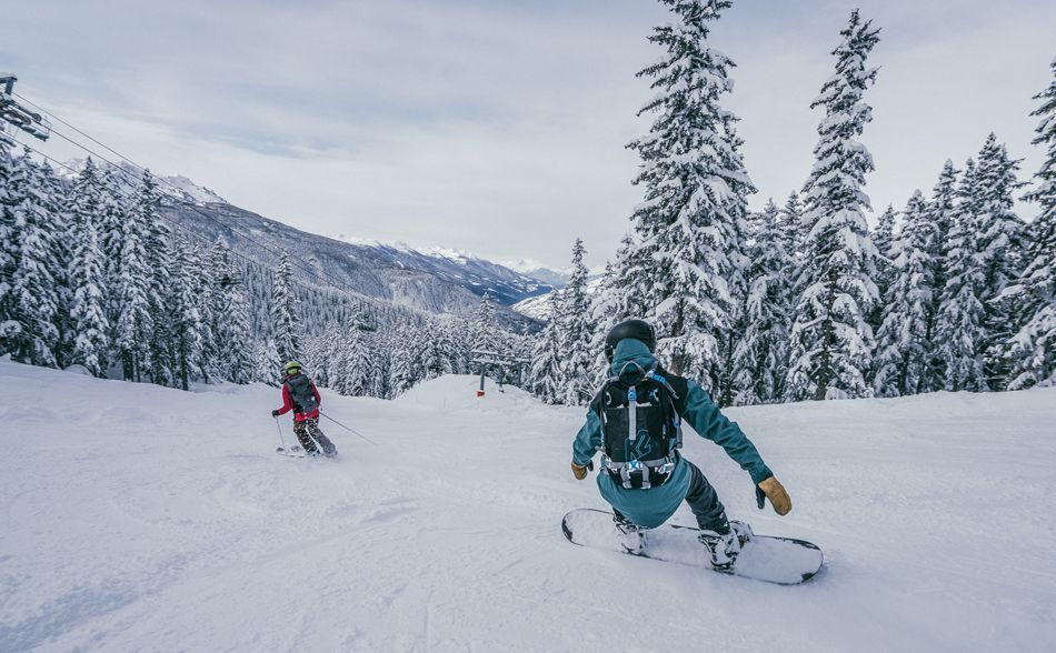 Snowboarding in La Rosière