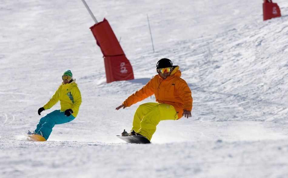 Snowboarding in Val d'Isère