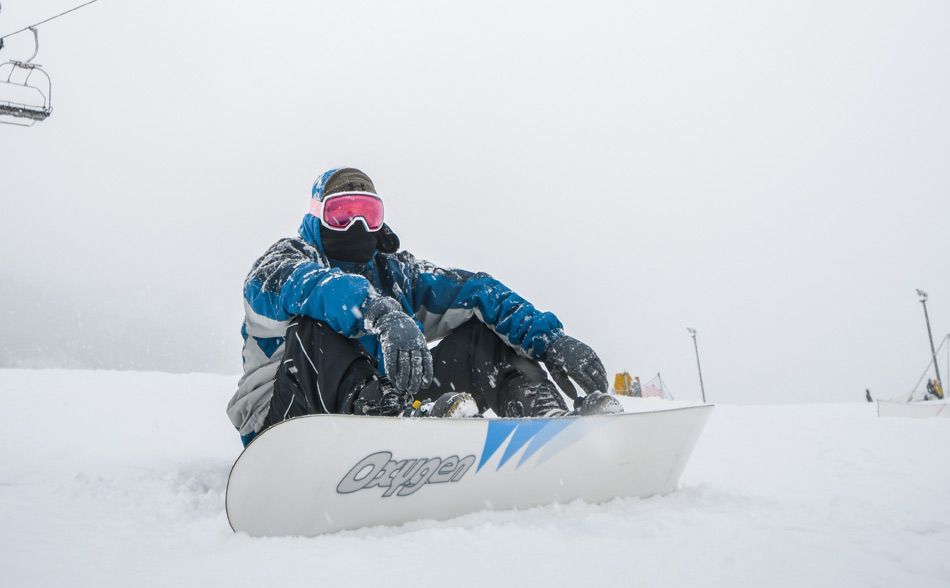 Snowboarding in Deer Valley