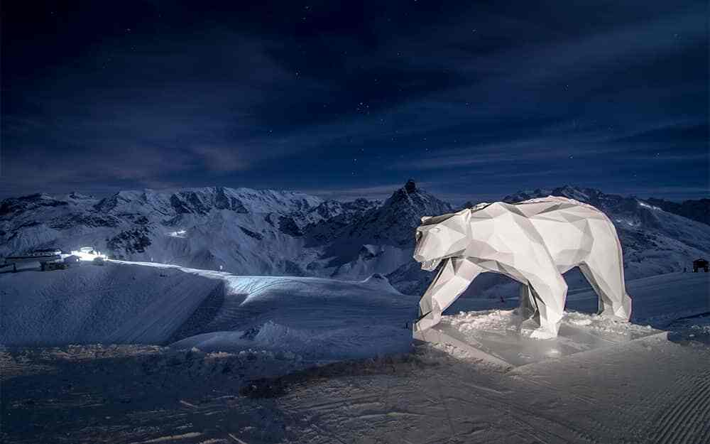 Courchevel in February