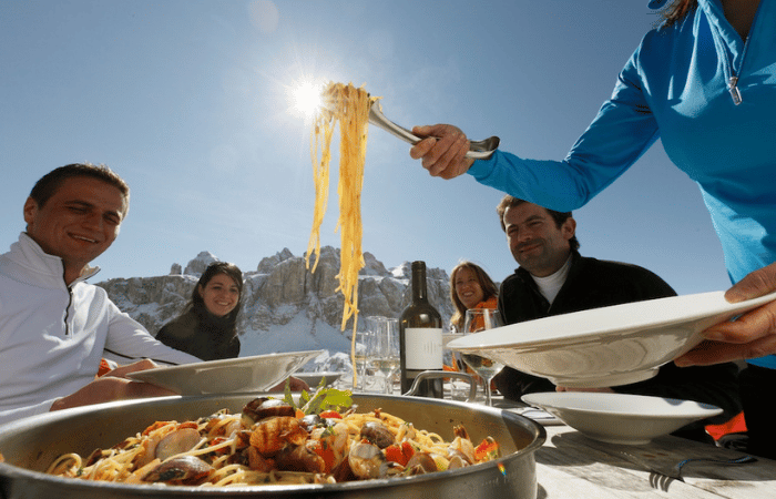 Gourmet ski safari